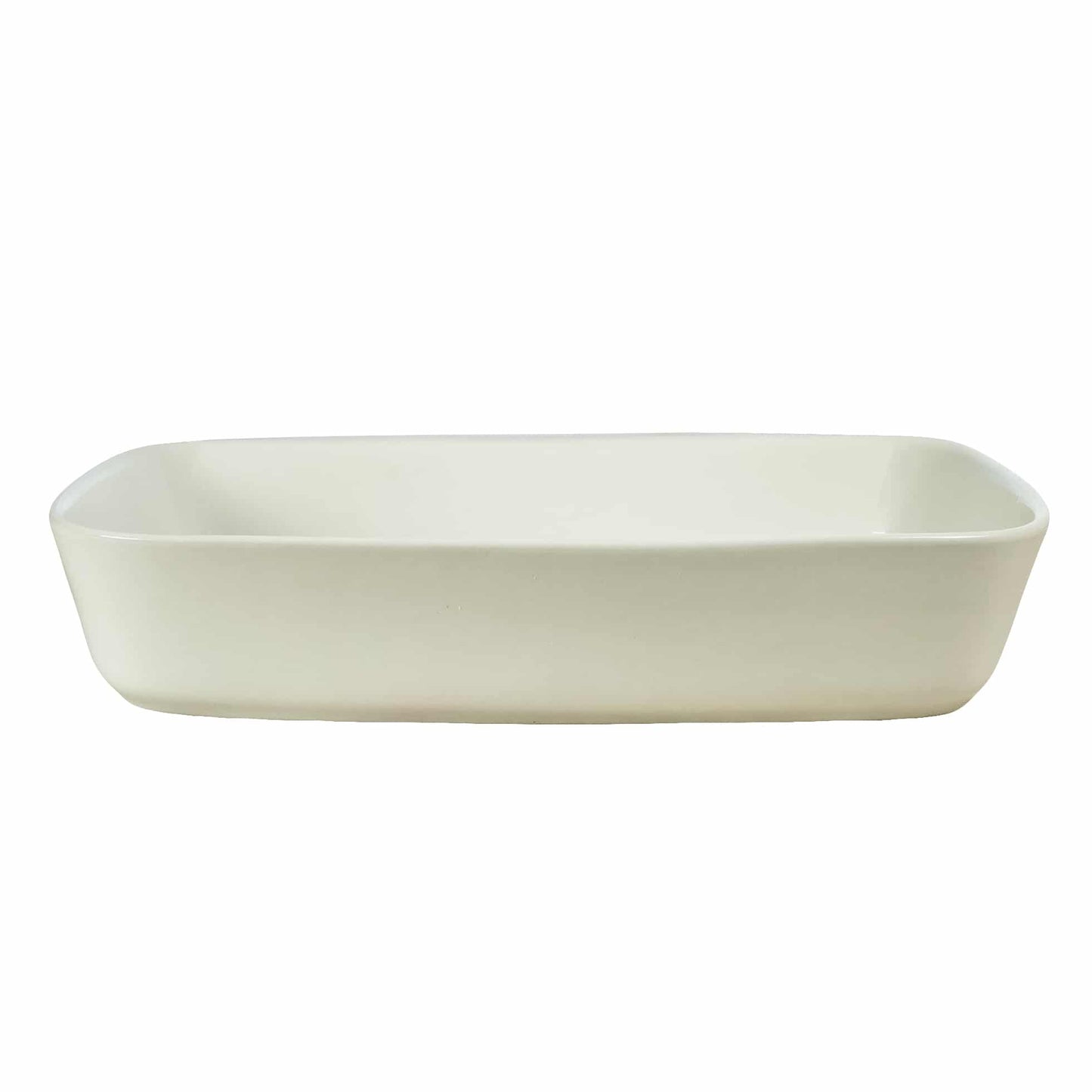 Heat-resistant bowl 37 X 26 X 7 cm White