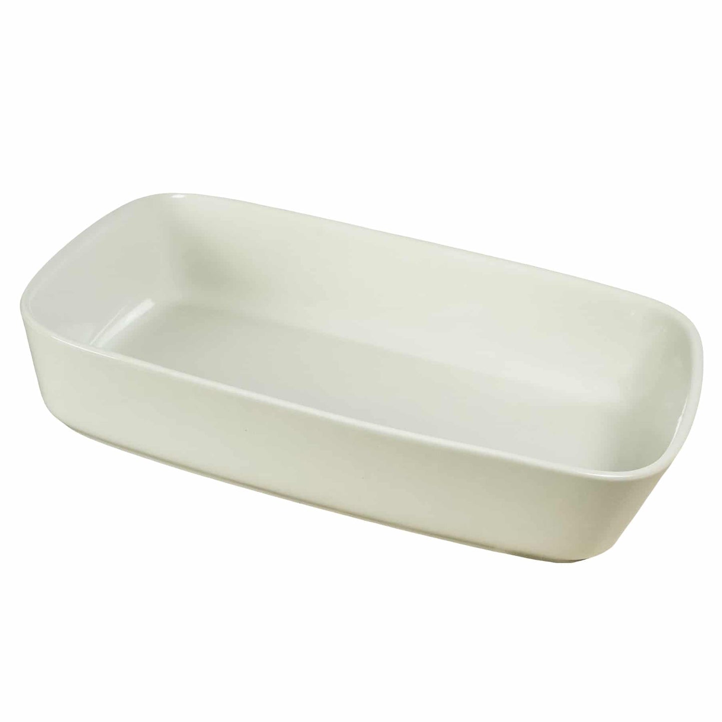 Heat-resistant bowl 37 X 26 X 7 cm White