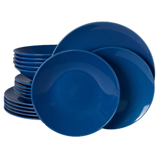 Plate set 18 pieces, for 6 people, Blue sky, Cesiro, Blue