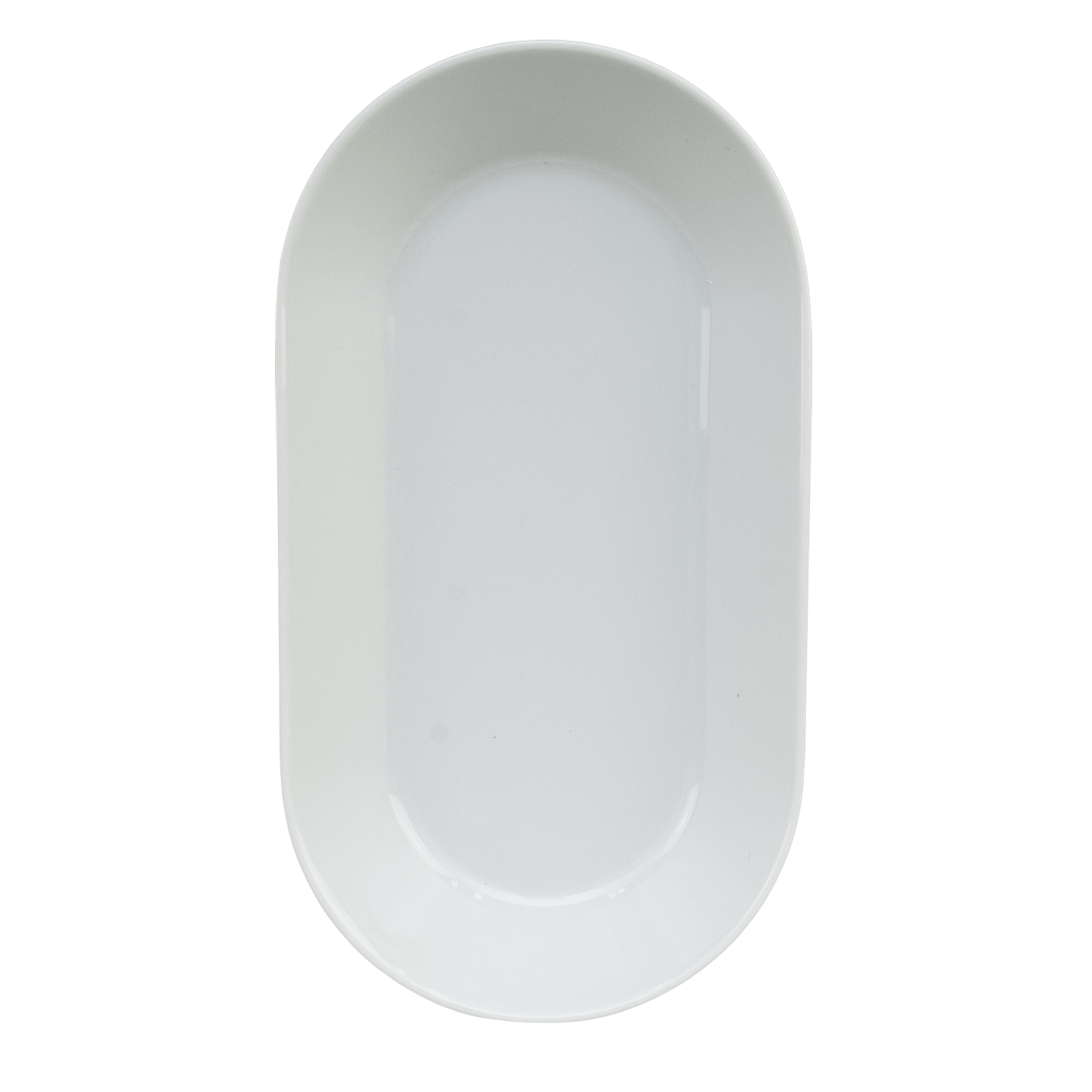 White Porcelain Plate 18.5 x 10 x 3 cm