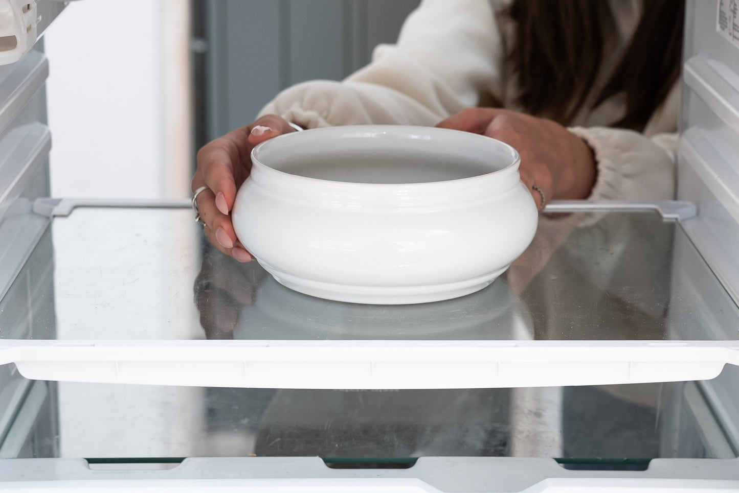 Heat-resistant bowl 18 X 8 cm, White