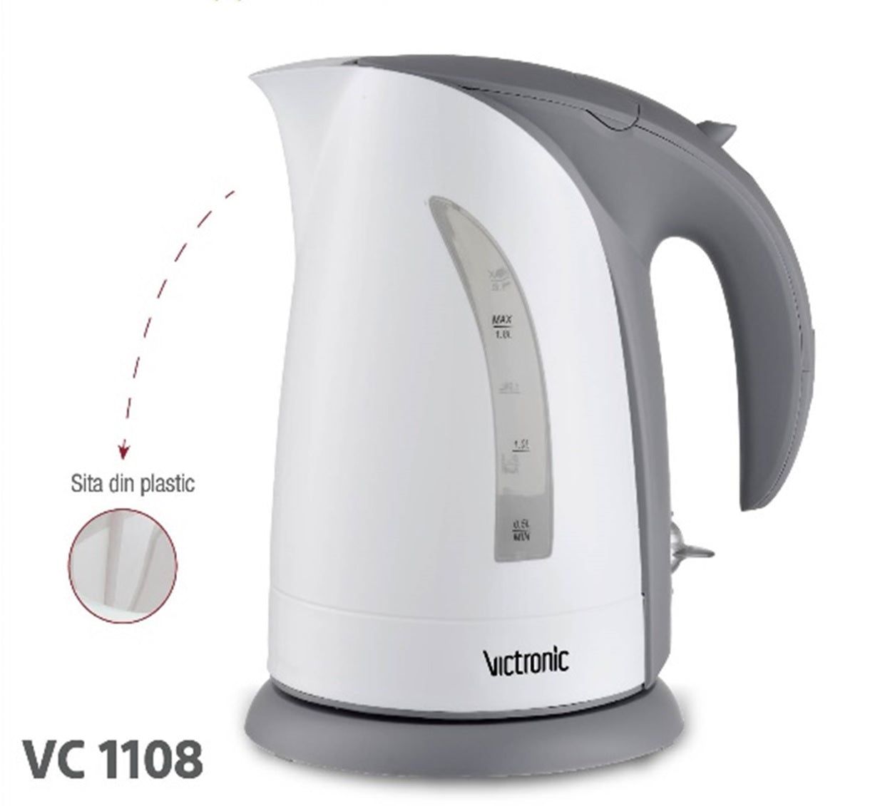 Kettle, 1.70 l, 2200W, Victronic VC1108