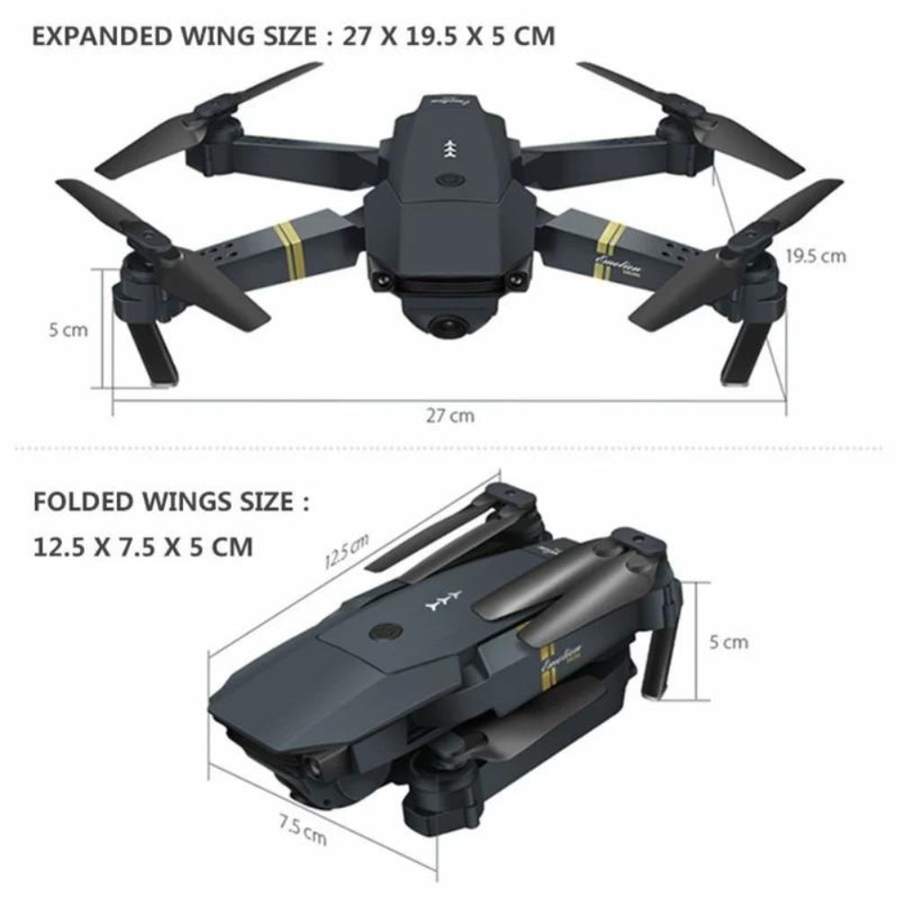 Andowl Sky Drohne mit FullHD-Kamera, Höhenhaltung, klappbaren Armen