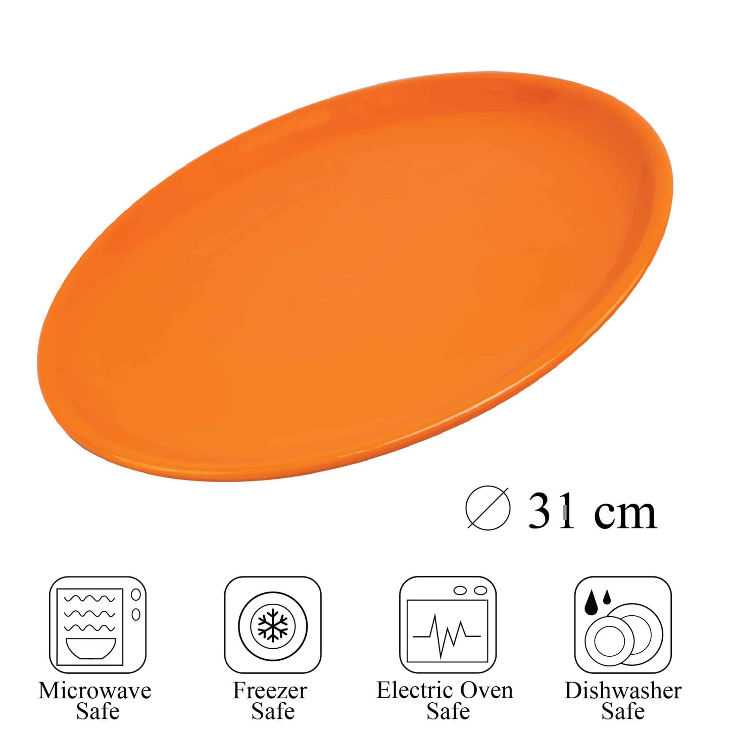 Orange Classic Platter, 31 cm