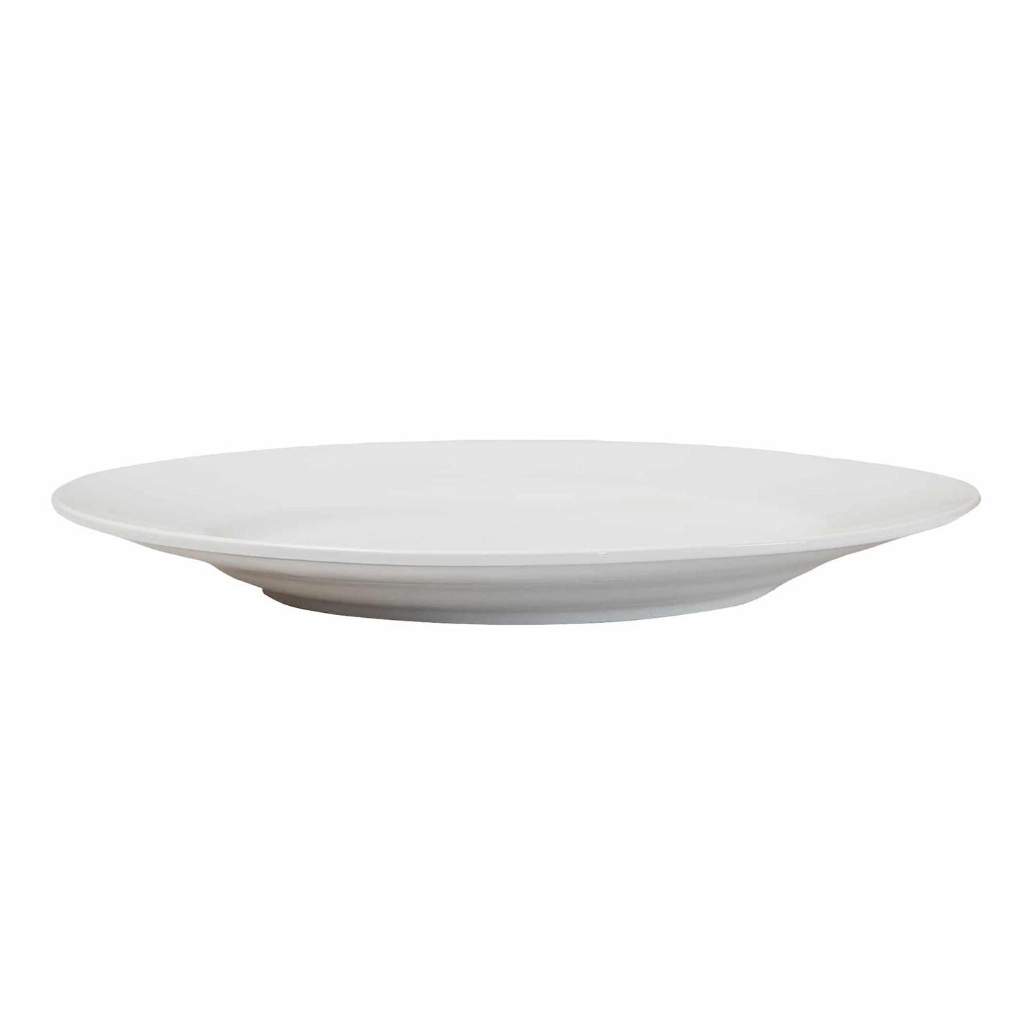 Set of 6 White Porcelain dessert plates, 20 cm