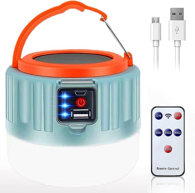 LED camping lamp, LEKIA, rechargeable via USB, 20 hours of functionality