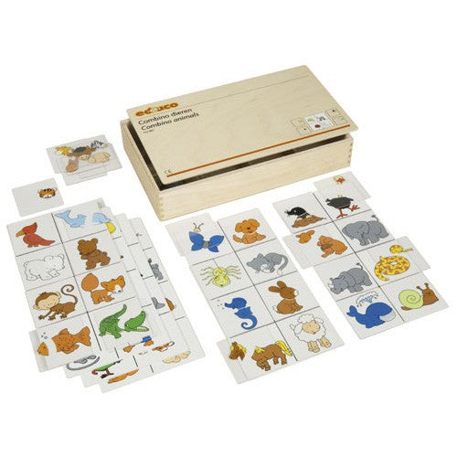 Lernspiel für Kindergarten-Combino-Tiere - Educo