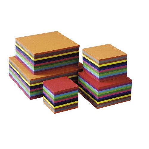 Set mit 480 farbigen Faltblättern 16 x 16 cm – Heutink