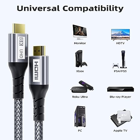 Guardian HDMI 2.1 cable, 8K, 4.5M, 48Gbps