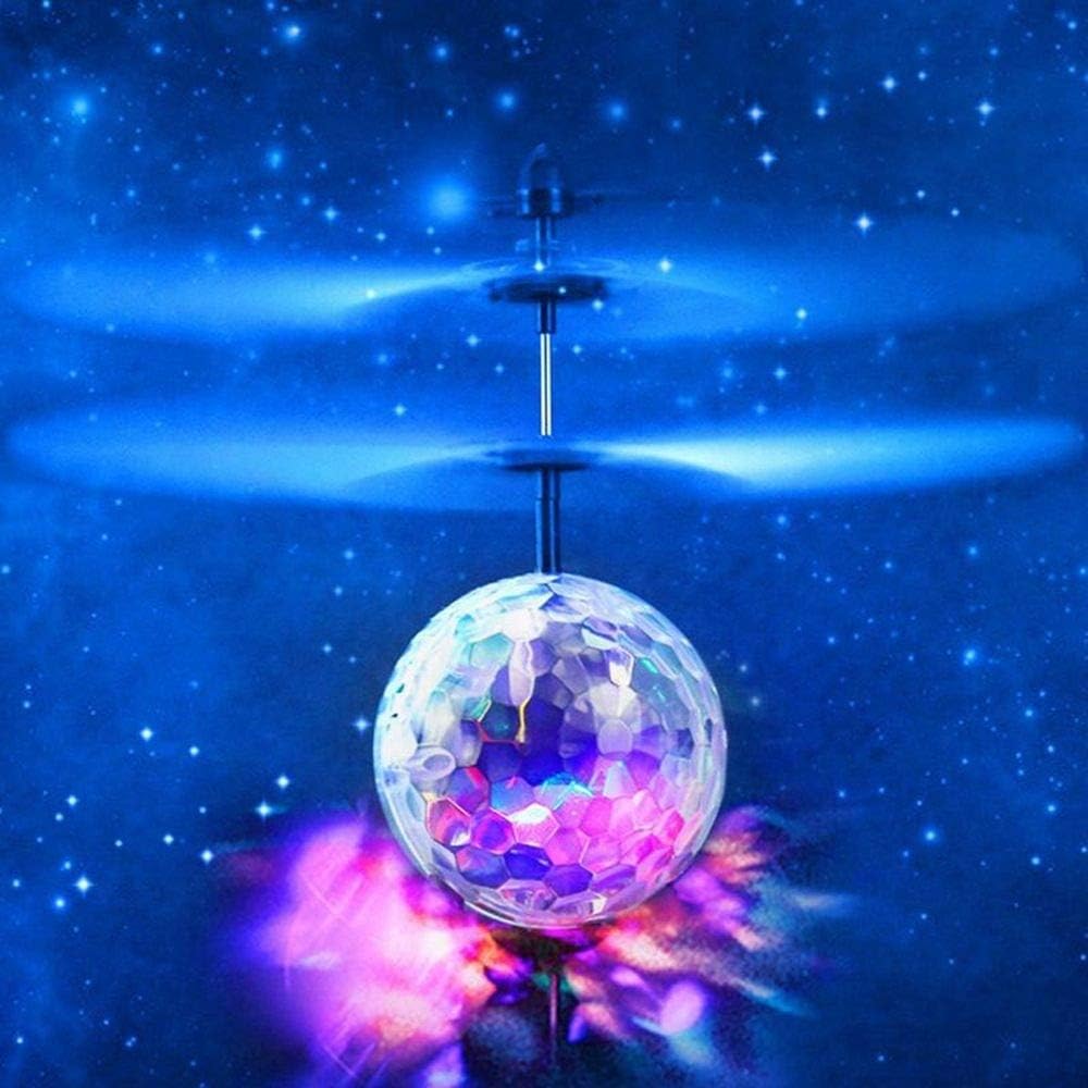 Lenovo Usmato Kids Luminous Magic Flying Ball electric, LED Party Lamp Flying Ball, inducție în infraroșu, dronă de avion cu lumină LED strălucitoare colorată, cadouri pentru jocuri de interior și exterior