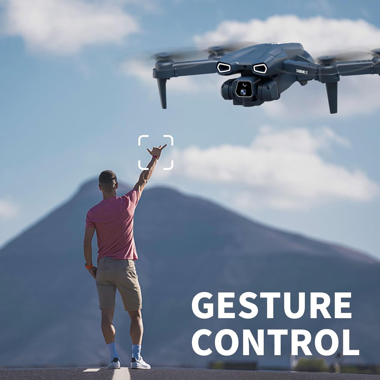 Drone Lenovo con doppia fotocamera, droni per adulti e principianti, obiettivo regolabile 1080P HD 135°, quadricottero RC pieghevole WiFi FPV, ribaltamenti 3D, controllo APP, un tasto di decollo/atterraggio, 2 batterie, 20 minuti