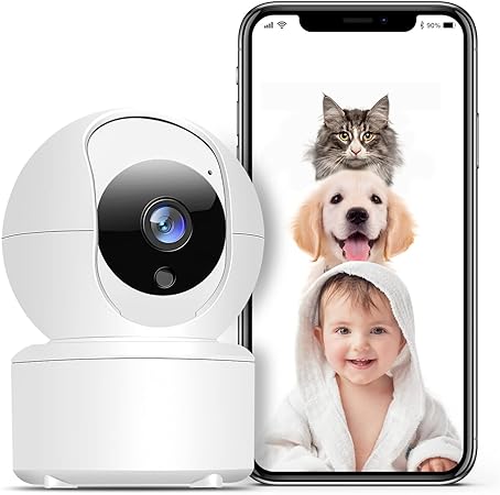 GT HITGX WiFi Camera Night Vision Baby Monitor 2K HD Wireless Indoor Camera Pet Camera with Phone App 2 Way Motion Sensor Audio Cameras