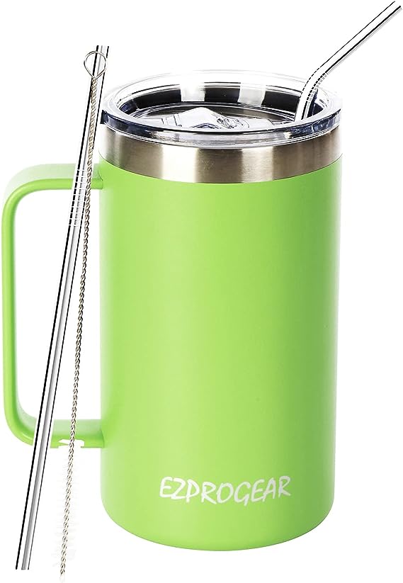 Ezprogear Kaffeebecher, 650 ml, Edelstahl