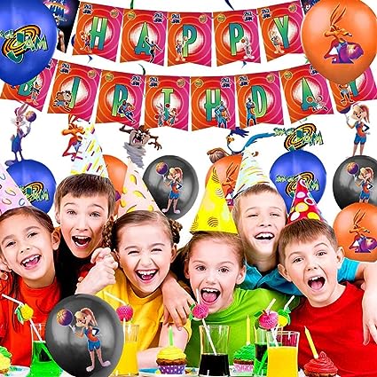 Set of party decorations, basketball theme with 40 products