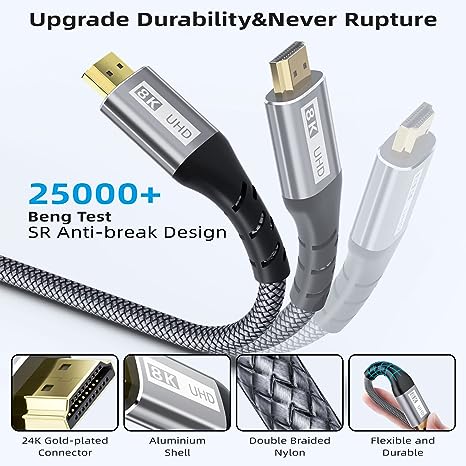 Guardian HDMI 2.1 cable, 8K, 4.5M, 48Gbps