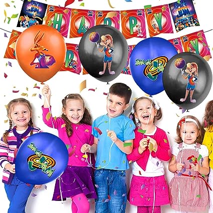 Set of party decorations, basketball theme with 40 products