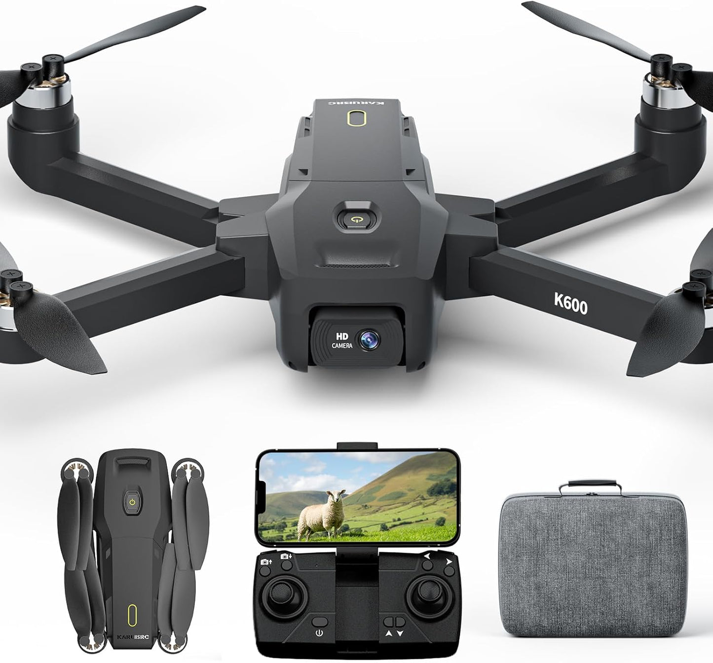 Drone Lenovo con cámara HD 1080p, cuadricóptero RC de doble cámara para niños principiantes, FPV WiFi Live Drone plegable con despegue/aterrizaje con una sola tecla, giro 3D, sensor de gravedad, modo sin cabeza, batería modular