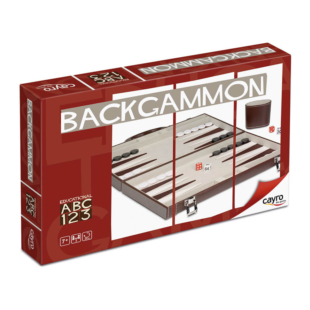 Juego premium de mesa/backgammon en bolso de cuero, Cayro