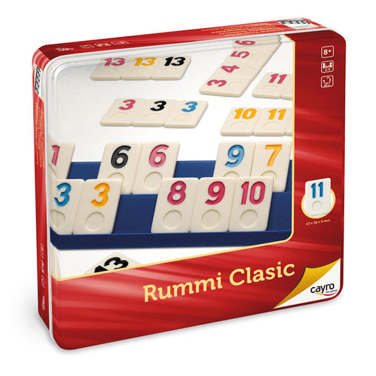 Juego Rummy Cayro, rummy clásico en caja de metal