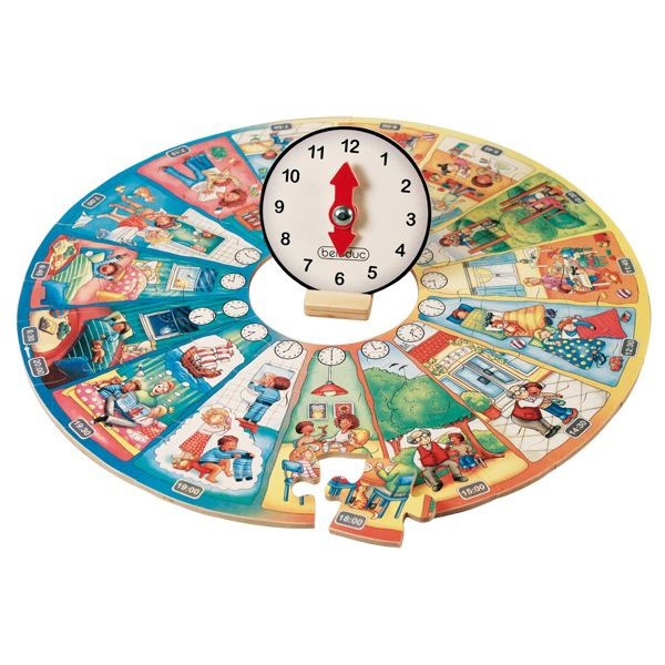 Puzzle circolare Impara l'orologio di Beleduc