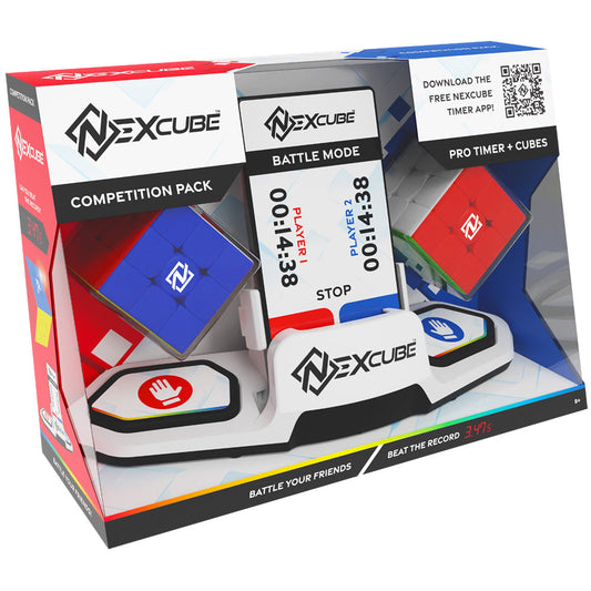 Moyu - Set de Competición Nexcube con 2 cubos de 3x3 y cronómetro speedcubing incluido