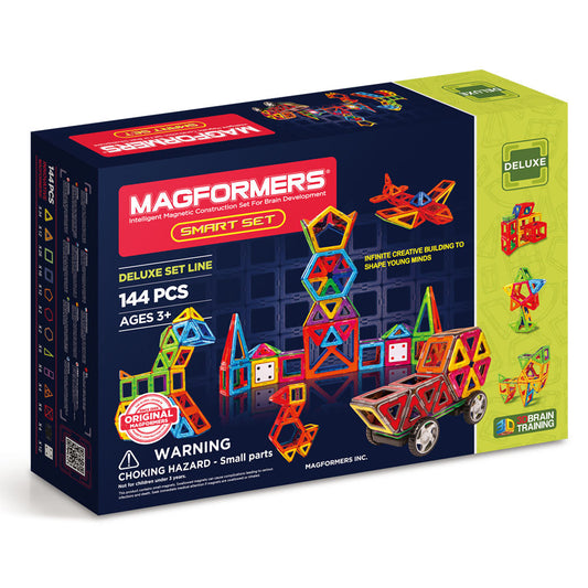 Juego de construcción magnético Magformers Smart Set - Criaturas inteligentes, 144 piezas