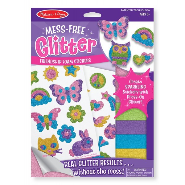 Set creativo di adesivi con glitter Amicizia - Melissa e Doug