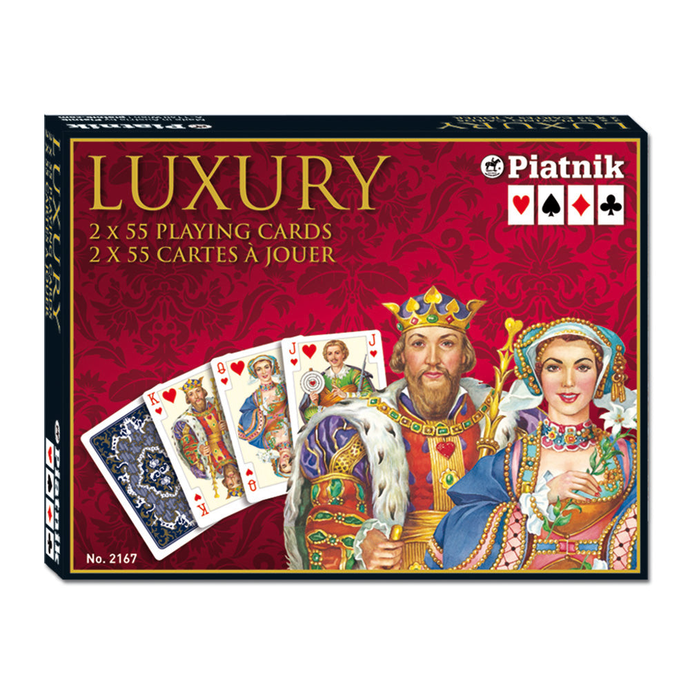 Set carti de joc de lux, 2 x 55, Luxury - Piatnik