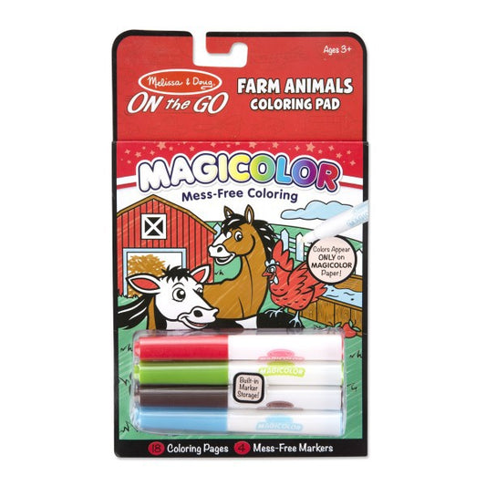 Libro da colorare Magicor degli animali della fattoria