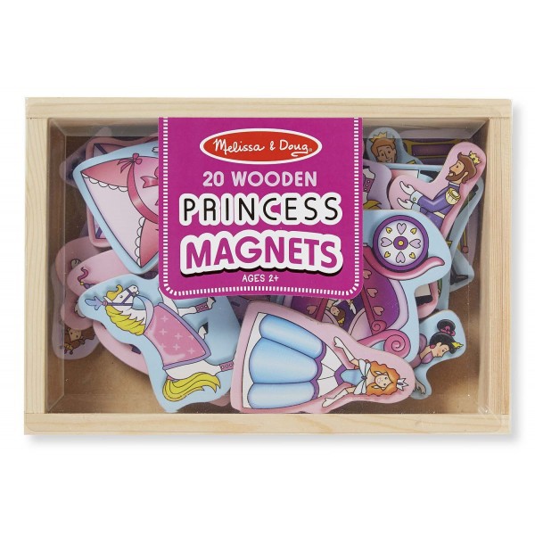 Magnetic wooden princesses