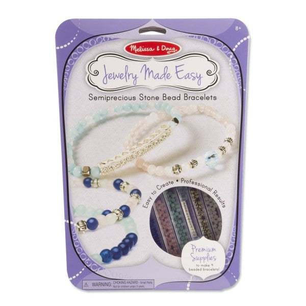 Creation set of bracelets with semi-precious stones