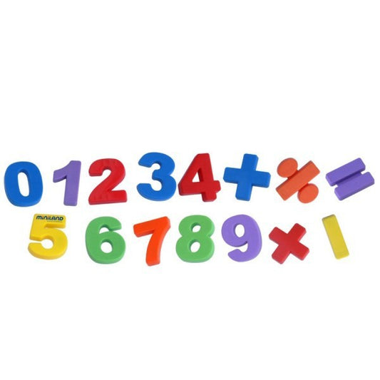 Set of 54 Miniland magnetic numbers