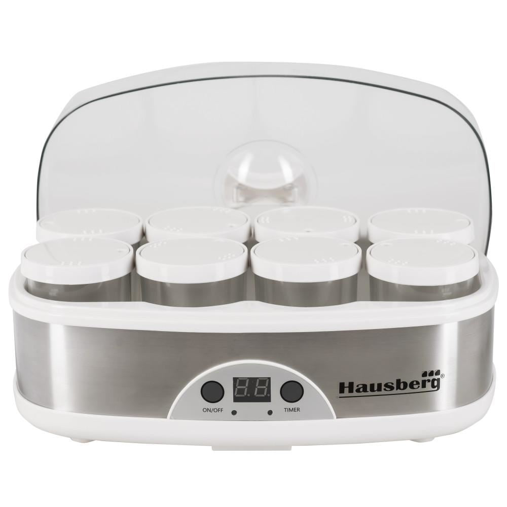 Hausberg HB-2192 joghurtkészítő, 8 db 200 ml-es üvegedény, 50 W