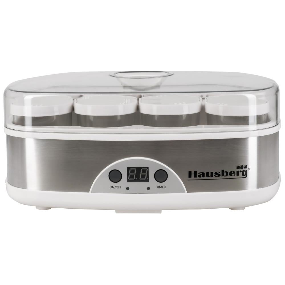 Hausberg HB-2192 joghurtkészítő, 8 db 200 ml-es üvegedény, 50 W