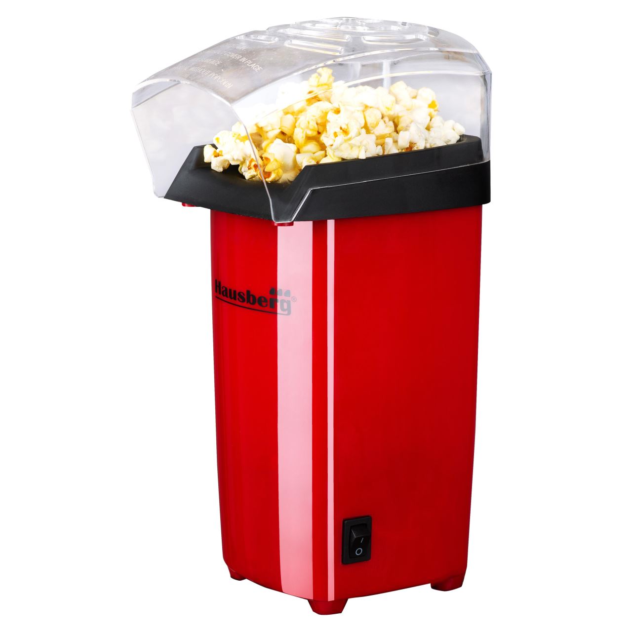 Popcorn machine, Hausberg HB910RS 1200 w, hot air jet, premium, red