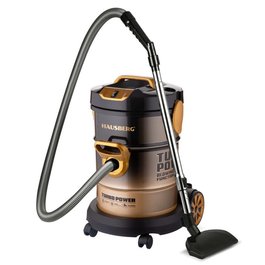 Turbo Power Vacuum Cleaner Hausberg HB-2835AU, Power 2000-2400W, Capacity 21L, Noise Level 76dB, Washable Filter, Metal Case