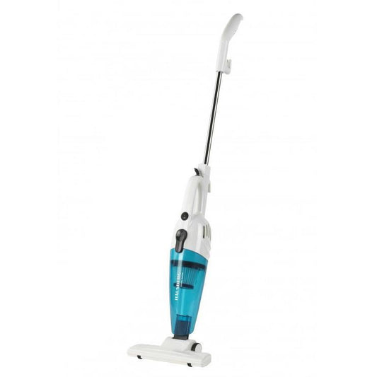 Vertical vacuum cleaner Hausberg HB-2025BL, without bag, dry suction, Hepa filter, 0.5 L, 600-800W, Blue-White