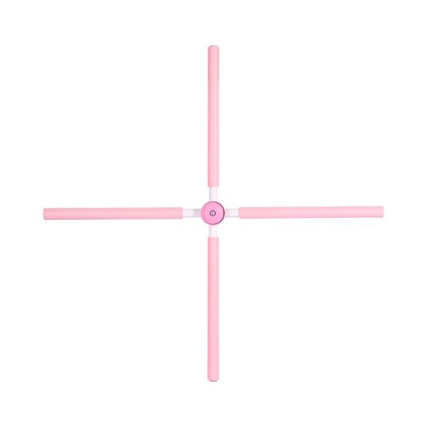 Barra aeróbica y extensible para corregir la postura de la espalda, 80 cm, Rosa