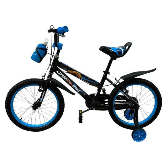 Fahrrad CARAIMAN 14J Blau, für Kinder von 4 bis 6 Jahren, 14-Zoll-Räder, Flaschenhalter, Hilfsräder