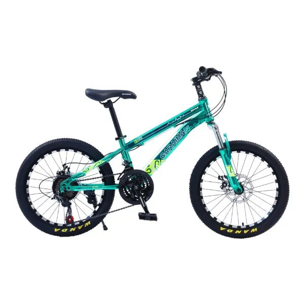 CARAIMAN Bicycle, 20CR, 20 inch, Steel Frame, Disc Brakes, Turquoise