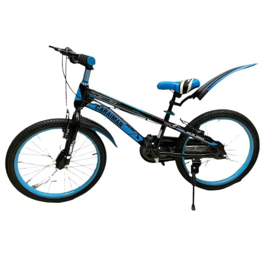 Bicicleta CARAIMAN 20J, Azul, Cuadro de acero, edad 6-10 años, freno y gato