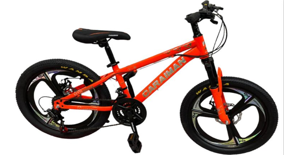 Bicicleta CARAIMAN 20T3, Naranja, para Niños de 6 a 11 años