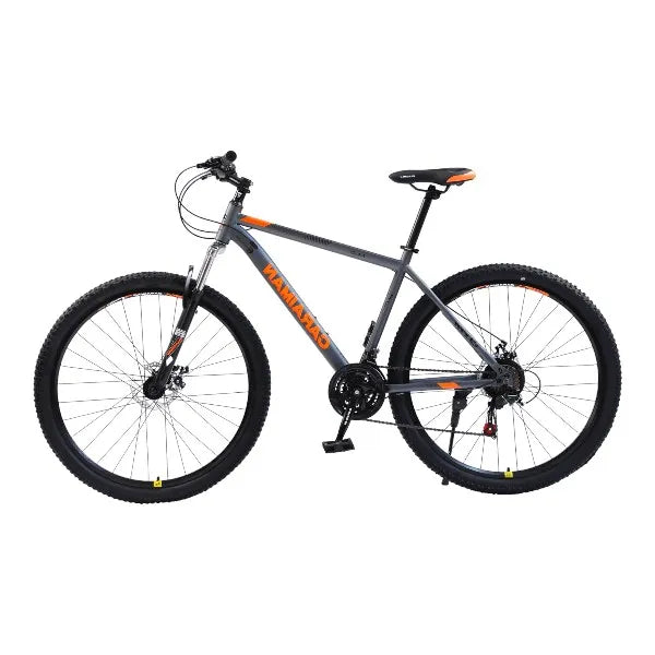 Bicicleta CARAIMAN, 24MLD, Gris, 24 pulgadas, Cuadro de Acero, Frenos de Disco, 21 Velocidades Shimano