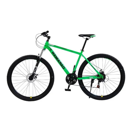 Bicicleta CARAIMAN, 24MLD, Verde, 24 Pulgadas, Cuadro de Acero, Frenos de Disco, 21 Velocidades