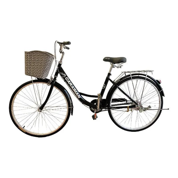 Bicicleta CARAIMAN 26W, Negru-Alb, 26 inch, Pentru Oras