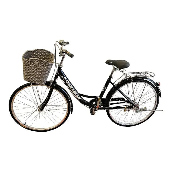 Bicicleta CARAIMAN 26W, Negru-Alb, 26 inch, Pentru Oras