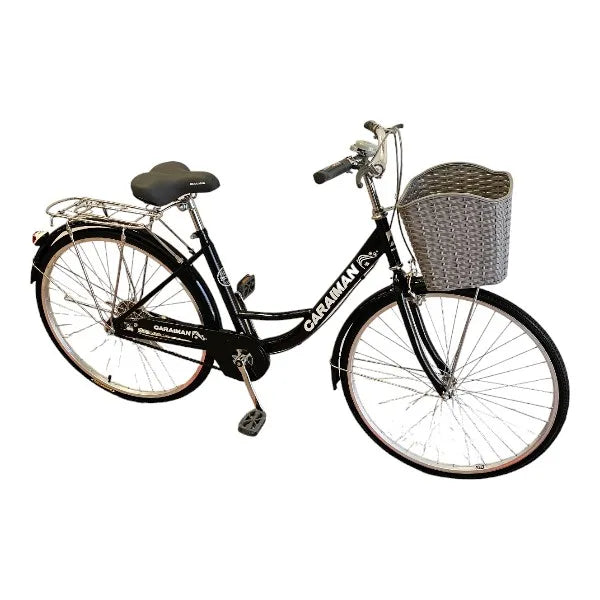 Bicicleta CARAIMAN 26W, Negru-Alb, 26 inch, Pentru Oras