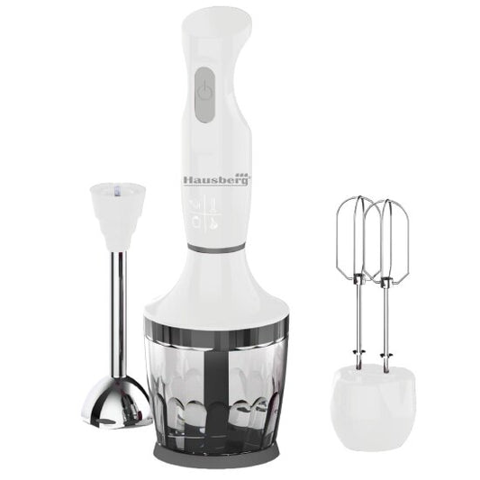 Blender 3 in 1 Hausberg HB-7706AB, bowl capacity 0.75 l, 600 W, White