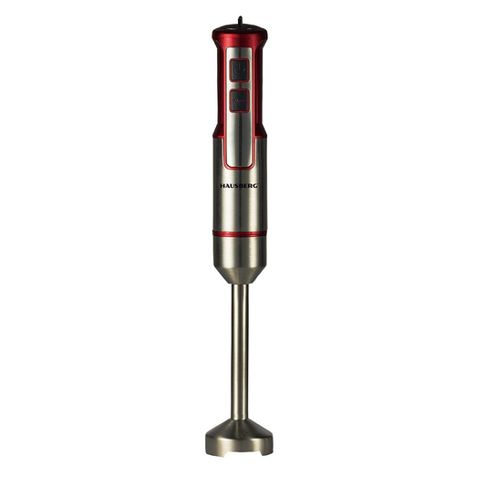 Hausberg HB-7668RS hand blender, 1000 W, 2 speeds, stainless steel blade, copper motor, Red-Inox