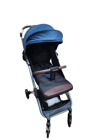 Cochecito Deportivo Troller, con Posición para Dormir y Protección contra Insectos, Color Azul